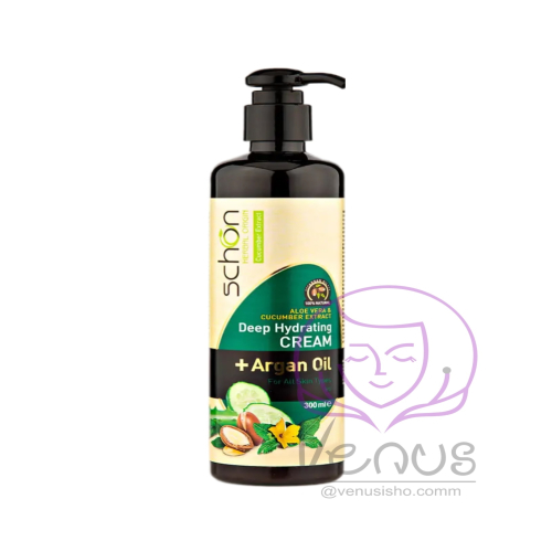 کرم مرطوب کننده خیار و آلوئه ورا و آرگان شون SCHON