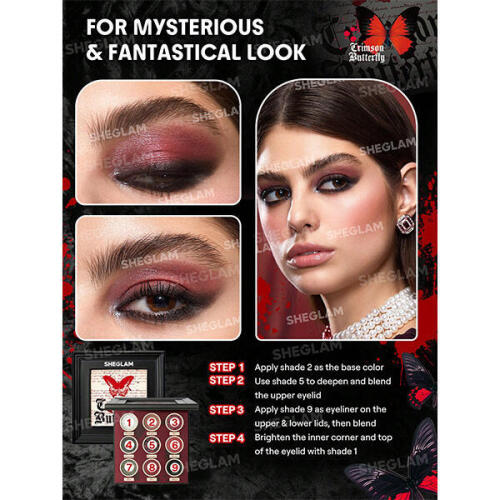 پالت سایه CRIMSON BUTTERFLY شیگلم SHEGLAM - Image 3