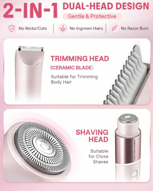 شیور 2 کاره صورت و بدن شیگلم SHEGLAM - Image 3