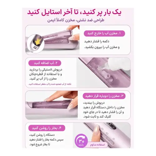 برس نانو بخار شیگلم SHEGLAM - Image 6