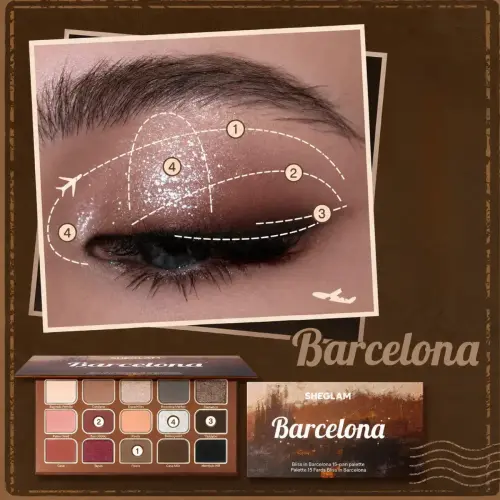 پالت سایه مدل BARCELONA شیگلم SHEGLAM - Image 5