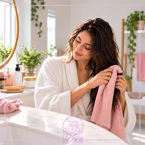 مو را بدون کشیدن و ساییدن خشک کنید